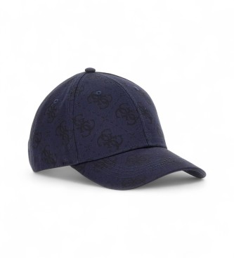 Guess para hombre. AM9540COT01 Gorra de baseball con logotipo 4G marino (OSFA), Casual, Algodón