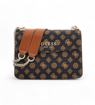 Guess para mujer. HWPC9353210 Bolso Evelune Convertible Xbody Flap negro (OSFA), Casual, Poliuretano, Guess outlet 2024.