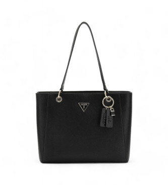 Guess para mujer. HWZG7879250 Bolso shopper noelle saffiano negro (OSFA), Casual, Poliuretano, Guess outlet 2024.