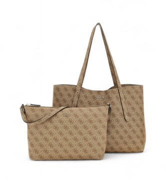 Guess para mujer. HWLG9648230 Bolso Brenton marrón (OSFA), Casual, Poliuretano