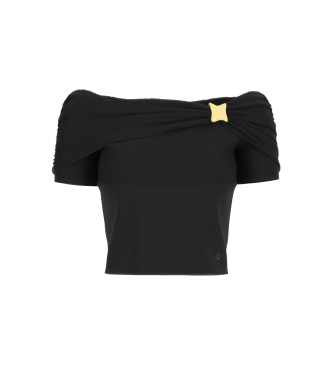 Guess para mujer. W6GP12K2935 Top Brigitte negro (M), Casual, Fiesta, Modal, Sin mangas / Tirantes