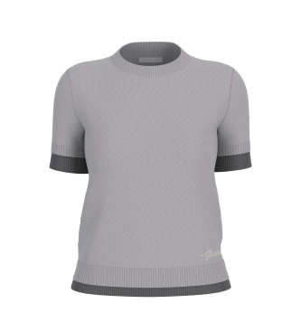 Guess para mujer. W6GR04Z0584 Camiseta Stromi taupe (M), Casual, Lana, Manga corta