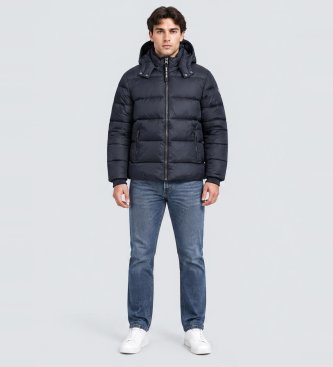 Vadderad metallic jacka