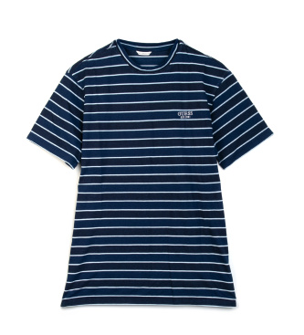 Guess para hombre. M6GI12K2993 Camiseta Indigo marino (S), Casual, Algodón, Manga corta