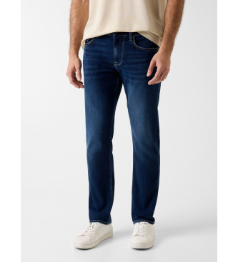 Guess para hombre. M6RAS2D0632 Jeans Finnley skinny azul (36), Casual, Algodón, Denim
