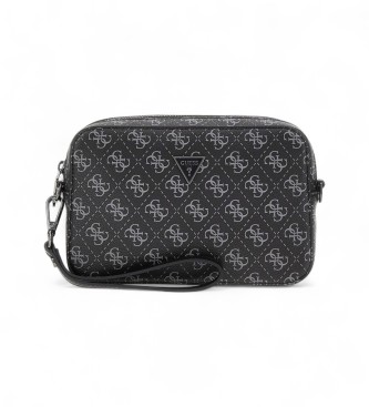 Guess para hombre. PMMILOP5245 Bolso Milano Camera negro (OSFA), Casual, Poliuretano