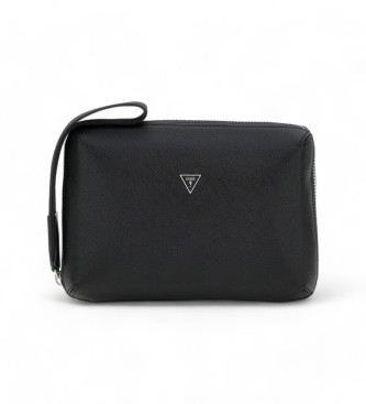 Neceser básico negro (OSFA), Casual, Poliuretano, Guess outlet 2024.