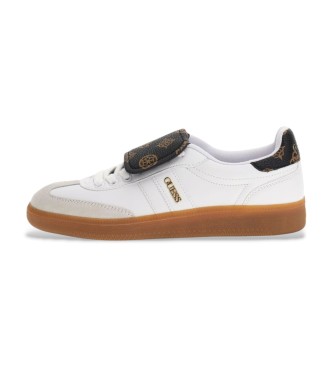 Guess para mujer. FLTOLEELE12 Zapatillas Oleeza blanco (40), Plano, Cordones, Casual