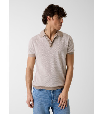 Guess para hombre. M6GR01Z0554 Polo de punto a rayas rosa (XL), Casual, Algodón, Manga corta