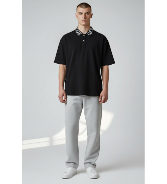 Guess para hombre. M6GP66K3070 Polo Nolan negro (XXL), Casual, Algodón, Manga corta