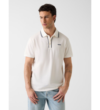 Guess para hombre. M6GP27K3179 Polo Paul Pique blanco (XL), Casual, Algodón, Manga corta