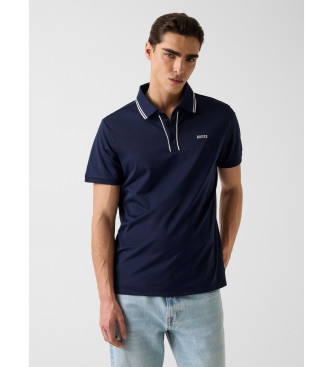 Guess para hombre. M6GP27K3179 Polo Paul Pique marino (M), Casual, Algodón, Manga corta