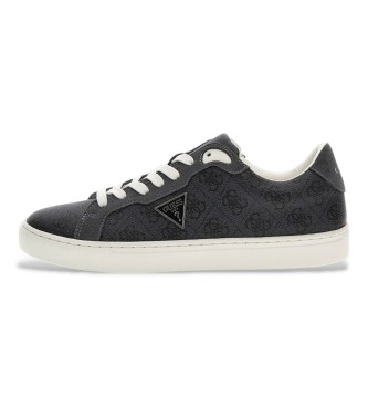 Guess para hombre. FMTTO3ELL12 Zapatillas de Piel Todi negro (42), Plano, Cordones, Casual