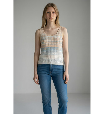 Guess para mujer. W6GR08Z0589 Top Rosalyn Tank multicolor (XS), Casual, Sin mangas / Tirantes