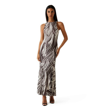 Para mujer. W6GK13K2943 Vestido Maxi (XS), Casual, Animal print, Algodón, Sin mangas / Tirantes