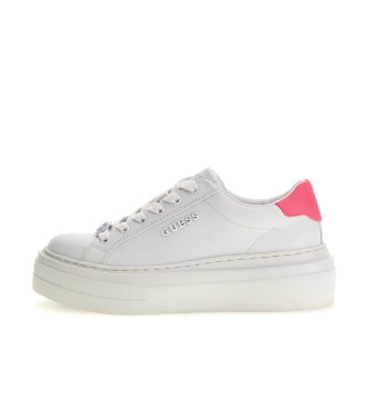 Guess para mujer. FLGAMAELE12 Zapatillas Amera blanco (37), Plano, Cordones, Casual