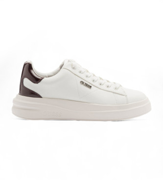 Guess para mujer. FLFE10PEL12 Zapatillas Elbina blanco (41), 1 a 3cm, Cordones, Casual