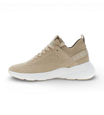 Guess para mujer. FLJMLDFAB12 Zapatillas Mildrid beige (38), Plano, 1 a 3cm, Cordones, Casual