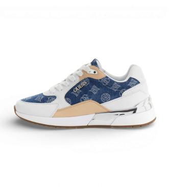 Guess para mujer. FLJM20DEN12 Zapatillas Moxea20 azul (36), Plano, 1 a 3cm, Cordones, Casual