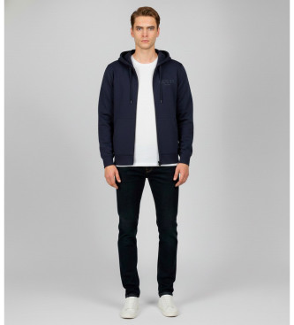 Guess para hombre. M5BQ48K9Z21 Sudadera Basic azul (XL), Casual, Poliéster