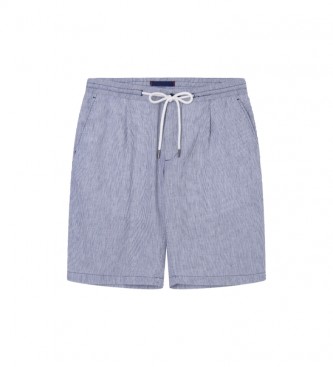 Hackett London para hombre. HM801264 Bermuda Rayas marino (30), Casual, Algodón