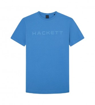 Hackett London para hombre. HM500713 Camiseta Essential azul (M), Casual, Algodón, Manga corta