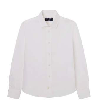Hackett London para niño. HK301706 Camisa Ceromonial Poplin blanco (11Años= 146cm), Casual, Algodón, Manga larga, moda infantil