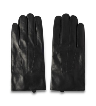 Hackett London para hombre. HM0400010 Guantes Commuter negro (L), Casual, Piel