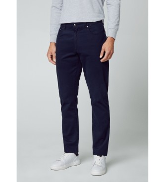 Hackett London para hombre. HM212491 Pantalón Trinity marino (32/28), Casual, Algodón