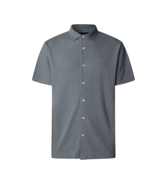 Hackett London para hombre. HM5600131 Polo Linen azul (M), Casual, Algodón, Manga corta