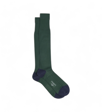 Hackett London para hombre. HMU30046 Calcetines Largos verde (S-M), Homewear, Algodón