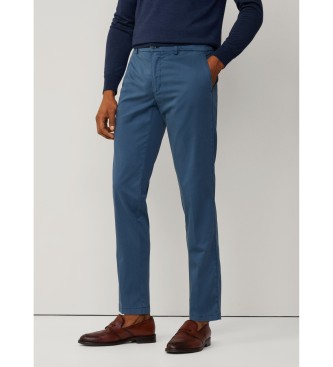 Hackett Londonvoor mannen. HM212722 Relaxte pantalon blauw (40/32), Casual, Lyocell