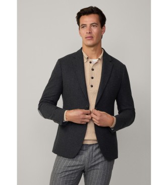 Hackett London para hombre. HM443468 Americana en mezcla de lana gris (42/32), Casual, Clásico