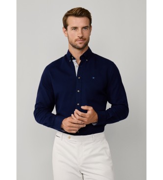 Hackett London para hombre. HM3010413 Camisa Flannel Multi marino (S), Casual, Algodón, Clásico, Manga larga