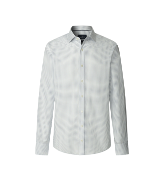 Hackett London para hombre. HM3010500 Camisa Foulard Print azul (XL), Casual, Fiesta, Algodón, Clásico, Manga larga