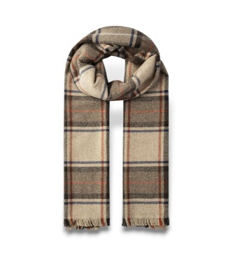 Hackett London para hombre. HM0400018 Bufanda Frisby marrón (OSFA), Casual, Lana