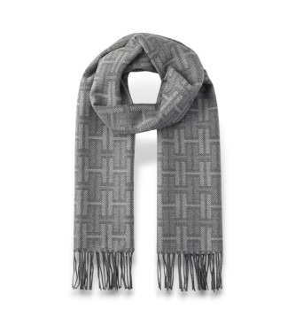 Hackett London para hombre. HM0400023 Bufanda Brnd gris (OSFA), Casual, Lana