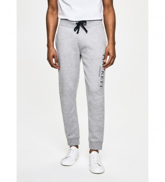 Hackett London para hombre. HM580879 Pantalón de chándal logo London gris (XS), Casual, Deportivo, Algodón