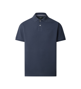 Hackett London para hombre. HM5600025 Polo Heritage Essential marino (S), Casual, Algodón, Manga corta