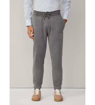 Hackett London para hombre. HM581310 Pantalón Jogger Heritage gris (3XL), Casual, Algodón, Poliéster