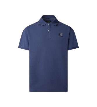 Hackett London Para Homem. HM5600036 Polo Heritage H (M), Azul, Casual, AlgodãO, Manga Curta-image