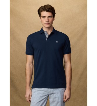 Hackett London para hombre. HM5600137 Polo Heritage Trim marino (XXL), Casual, Algodón, Manga corta