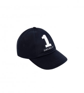 Hackett London para hombre. HM042475 Gorra Heritage Number marino (OSFA), Casual, Algodón