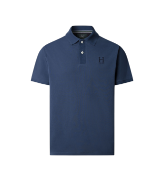 Hackett London para hombre. HM5600027 Polo Heritage Rally azul (M), Casual, Algodón, Manga corta