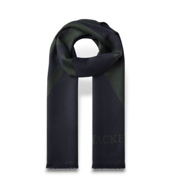 Hackett London para hombre. HM0400013 Bufanda Flag marino (OSFA), Casual, Lana