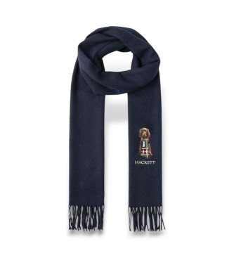 Hackett London para hombre. HM0400041 Bufanda Harry marino (OSFA), Casual, Acrílico