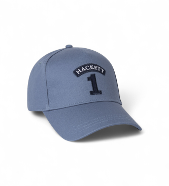 Hackett London para hombre. HM0400045 Gorra Number azul (OSFA), Casual, Algodón