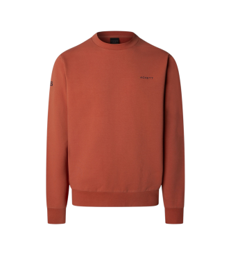 Hackett London para hombre. HM5800029 Sudadera HS Essential Crew naranja (M), Casual, Algodón