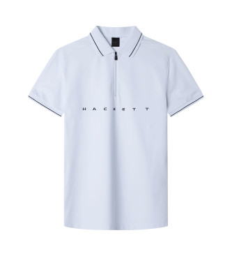 Hackett London para hombre. HM563408 Polo fit clásico sport blanco (XS), Casual, Algodón, Manga corta
