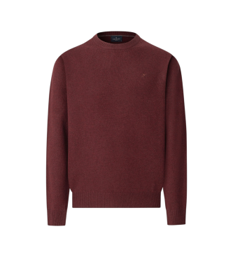 Hackett London para hombre. HM7000075 Jersey Lambswool Crew granate (M), Casual, Lana